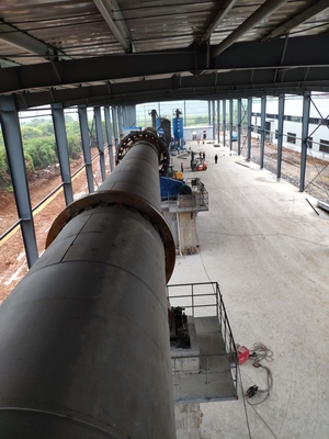 3.5t/H 4.5t/H Rotating Kiln Feeding And Discharging Lime Rotary Kiln For Cement Manufacture